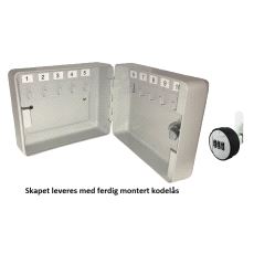 Nøkkelskap 10 Kroker med Kodelås